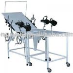 Steel plastic-sprayed multifunctional gynecological examination bed