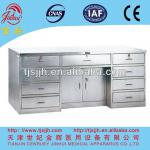 D5 Stainless steel hospital dispensing table with drawers