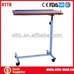 Adjustable patient tables bedside tables with wheels-OH-T002