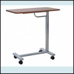 Wood Dinning Table Wheels Single Leg Table-RP-024-933