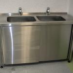 Stainless Steel Table with 2 Washers