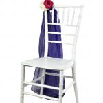 Golden plastic banquet chair-F-112 Tiffany Chair White