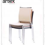 2013 Modern Design Recycle Leather Metal Hotel Chair-ALC-1800