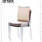 2013 Modern Design Recycle Leather Metal Hotel Chair