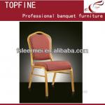 Gold Color Red Fabric Aluminum banquet chair