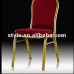 red fabric banquet hotel aluminum chair D-020