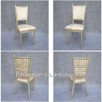 Upscale banquet chair with back cushion, aluminum wedding chair YC-A36-35
