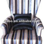 Hotel lobby single High back wooden armchair