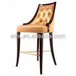 2014 Latest luxury deluxe golden color high stool club chair with diamond back (EMT-HC182)