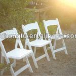 white wedding wood folding chair