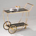 Glass Tea Serving Cart