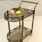 metal serving trolley commercial tea trolley #V24