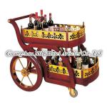 Guangzhou BHL Hotel Articles Vintage wine accessories antique drinks trolley vintage bar cart For Deluxe Suites C-13-C-13
