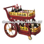 Guangzhou BHL Hotel Articles Vintage wine accessories antique drinks trolley vintage bar cart For Deluxe Suites C-13