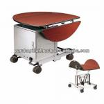 Room Service Trolley with Hot Box / Folding Room Service Trolley