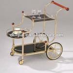 Distinctive Golden Trolley Cart-