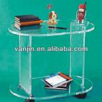 Acrylic Lucite Tea Table Serve Hotel Trolley with Casters 9091311202-9091311202