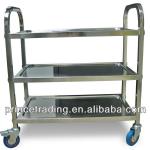 3-layer stainless steel hotel assembled dinning cart