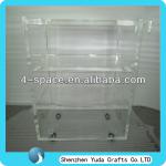 2013 High Strength Clear Acrylic Hotel Trolley/Plexiglass Hotel Service Trolley-YD-J0125