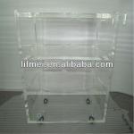 FJ-370 High Structue Clear Acrylic Hotel Cart With Wheels