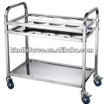 Stainless Steel Hotel Trolley With Two Shelves KF-HF-31SS-KF-HF-31SS