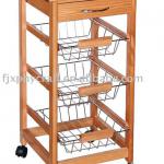 Wooden Kitchen Trolley Cart-HX1-3086