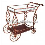 Iron craft liquor trolley /room service car for hotel