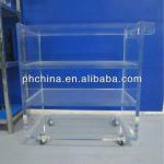 Modern Factory Sale Clear Acrylic Serving Trolley