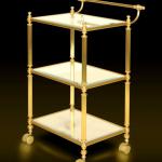 Royal Golden Aluminium Frame Luxury Classic Design Exclusive Hotel Trolley Malaysia