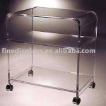 Bar Cart Clear Shelves (AF-A-0018)-AF-A-0018