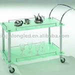 Acrylic serving trolley,Hotel trolley,Hotel Furniture