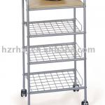 Mobile 4-tier Dining Cart