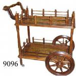 Wooden Handcrafted Service Trolley-9096
