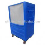 Plastic laundry cart