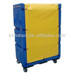 Plastic washhouse cage with shelves