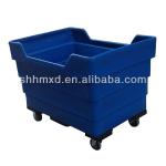 plastic laundry basket cart