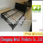 modern and elegant Double Leather Bed with drawer
