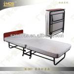 H-001 Twin-size Rollaway Bed,Hotel Folding Extra Bed,Extra Bed-H-001