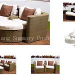 rattan bed set