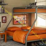 Hot sale!!comfortable and durable triple hotel metal bunk bed-A-17
