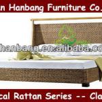 Wicker Single Bed for Hotel Rooms-