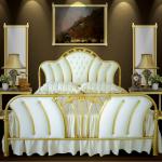 Royal Golden Aluminium Frame High Class Classic Design Italian Style Elegant Hotel Bed Malaysia