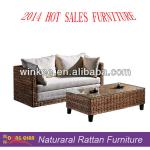 Rattan round multi-purpose folding sofa bed-HC305-2