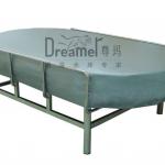 Oval thermal or warm massage bed