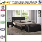 Queen size leather sofa bed leather furniture bedroom-HB-006