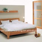 birch wood double hotel beds hotel furnitureHB-04