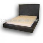 PU leather bed frame made in China-leather bed 07