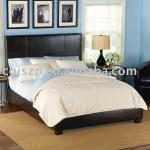 black double size Leather Bed Frame-Leather111