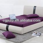 Cheap sledge lether bed