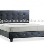 PU lether bed E-LBD011-leather bed E-LBD011